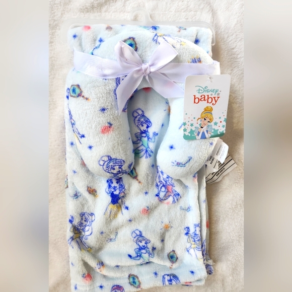 Disney baby Princess Blanket and Neck Support Pillow